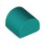 LEGO Plate 1x1x2/3 Outside Bow Blågrön B2459-6295358