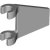 LEGO Banner 26 Deg. W. 2 Holders Ljusgrå 6301896-R1551