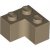 LEGO Brick Corner 2x2 Mörkbeige B0-6310830