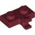 LEGO Plate 1x2 W. 1 Horizontal Snap Mörkröd B0358-6313126