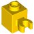 LEGO Brick 1x1 W. Holder Horizontal Gul B2380-6336971