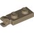 LEGO Plate 1x2 W. Vertical Holder Mörkbeige B1419-6354662