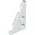 LEGO Left Plate 2x4 27 Deg. Vit B1187-6354823