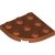 LEGO Plate 3x3 1/4 Circle Mörkorange B1420-6359697
