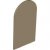 LEGO Glass For Frame 1x6x7 W. Bow Mörkbeige 6514347-R1484