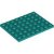 LEGO Plate 6x8 Blågrön B3809-6424456
