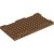 LEGO Plate 8x16x2/3 W. 6 Cut Out Medium Nougat B3967-6445924