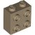 LEGO Brick 1x2x1 2/3 With 4 Knobs Mörkbeige B3276-6449563
