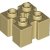 LEGO Technic Brick 2x2 W. Groove A Cross Hole Beige T1173-6454937