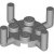 LEGO Plate Round 2x2 W. Vertical Shaft Ljusgrå R0798-6459333