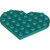 LEGO Plate 6x6 Hjärta Blågrön R9062-6469527