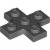 LEGO Plate 3x3 Cross Mörkgrå 6493069-B1553
