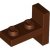 LEGO Plate 2x1 W. Vertical Tube Rödbrun B2619-6502370