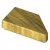 LEGO Tile 1x2 Deg. 45 Cut Left Guld B2521-6508101