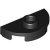 LEGO Plate 1x2 1/2 Circle W. 1 Knob Svart B2021-6510061