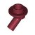 LEGO Handle No.1 Mörkröd R1395-6510194