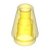 LEGO Nose Cone 1x1 Transparent Gul 6514022-R1196