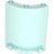 LEGO Wall Element 4x4x6 Round Transparent Ljusblå B4034-6514097