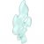 LEGO Eldsflamma 4M W. 3.2 Holder Transparent Ljusblå 6517198-R1357