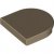 LEGO Tile 2x2 1/2 Circle Mörkbeige B1165-6520568