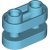 LEGO Technic Brick 1x2 Rounded W. 3.2 Shaft Medium Azur T1242-6525399