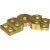 LEGO Plate Rotated 45 Deg. Guld 6525970-B2837