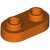 LEGO Technic Plate 1x2 Rounded Rödorange 6527033-T0896