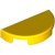 LEGO Tile 1x2 W. 1/2 Circle Gul B2613-6527809