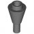 LEGO Cone 1x1 Inverted W. Shaft Mörkgrå 6538446-R1393