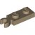 LEGO Plate 1x2 W. Holder Mörkbeige B0281-6540811