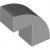 LEGO Brick 1x2x1 2/3 Bow W. Cutout No.1 Ljusgrå B2918-6548933