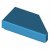 LEGO Tile 1x2 Deg. 45 Cut Left Mörk Azur 6551377-B3007
