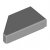 LEGO Tile 1x2 Deg. 45 Cut Right Ljusgrå B0246-6558799