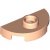 LEGO Plate 1x2 1/2 Circle W. 1 Knob Ljus Nougat B3124-6576671