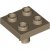 LEGO Plate 2x2 Inv. W. Snap Mörkbeige B3896-6606096
