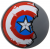 LEGO Sköld Captain America Mörkgrå R0-6541364