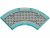 LEGO Tile 2x2 W. Bow W. Silver Pattern Transparent Ljusblå R0920-6585391