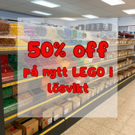 50% på nytt LEGO lösvikt
