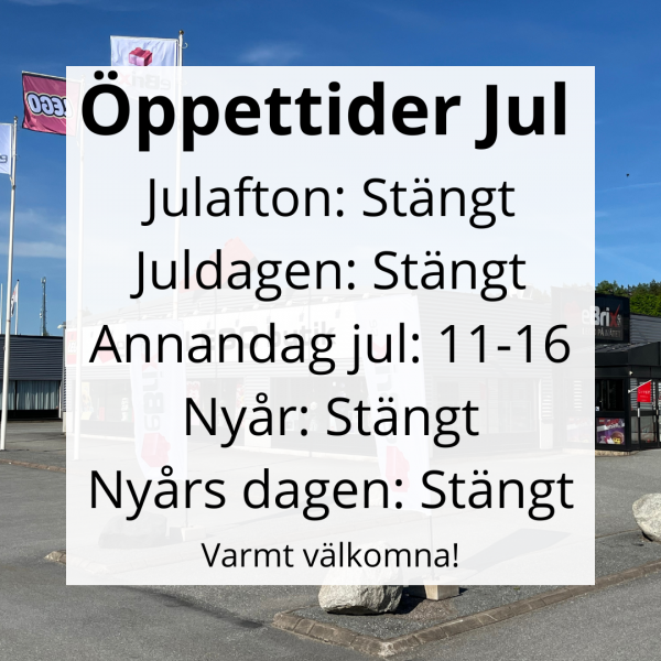 Öppettider under jul och nyår🎄