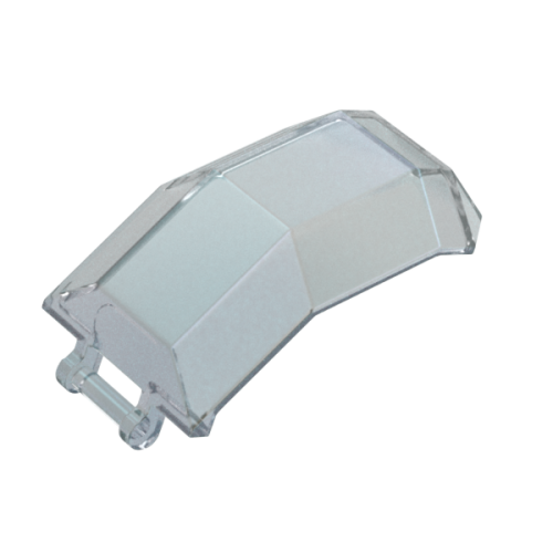 LEGO Cockpit 4x4x4 2/3 W. Ø3.2 Shaft Transparent Opalescence R9070-6584952