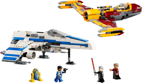 LEGO Star Wars New Republic E Wing vs Shin Hatis Starfighter 75364