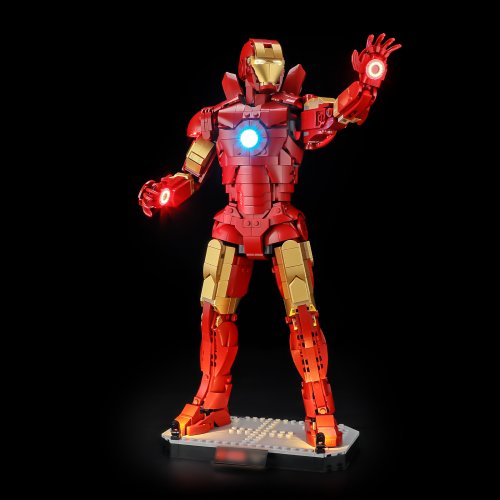 Belysning till Super Heroes Iron Man Mark 3 samlarutgåva 76344