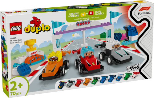 LEGO DUPLO F1 Team racerbilar och förare 10445