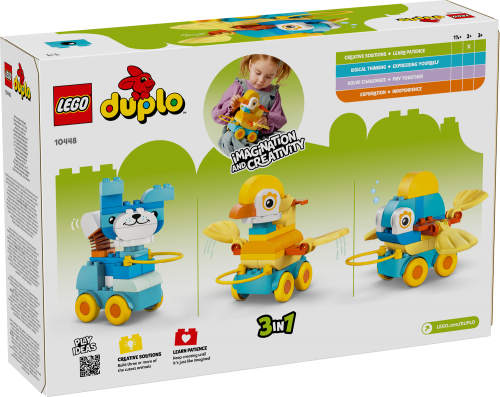 LEGO DUPLO 3 i 1 Djur på hjul 10448