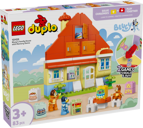 LEGO DUPLO Blueys hus med memoryspel 10459