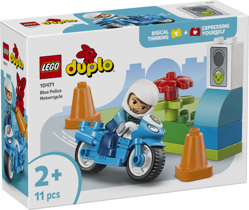 LEGO DUPLO Blå polismotorcykel 10471