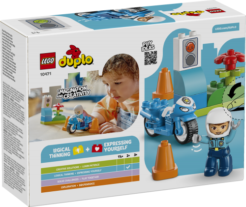 LEGO DUPLO Blå polismotorcykel 10471