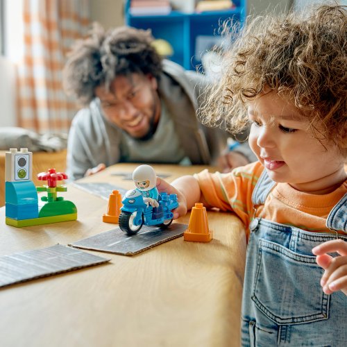 LEGO DUPLO Blå polismotorcykel 10471