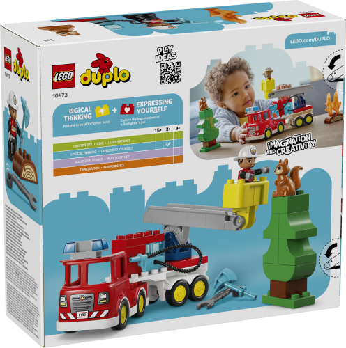 LEGO DUPLO Brandbil med slang och brandman 10473