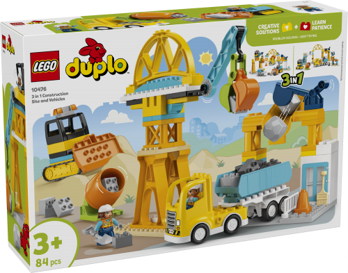 LEGO DUPLO 3 i 1 Byggarbetsplats och fordon 10476
